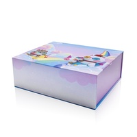 Taille personnalisée luxe papier gris conseil carte surprise festival explosion enfants dessin animé 3d pop up boîte cadeau