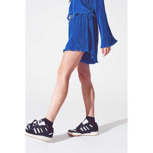 Short plissé bleu - Product Image 2