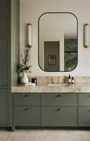 Meuble-lavabo de luxe Anewson tendance, sur mesure (taille, couleur, matériau) pour projets professionnels (OEM)