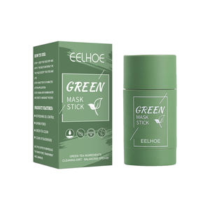 Masque solide visage Stick soins de la peau visage acné réparation nettoyage en profondeur soins de la peau masque solide thé vert - Product Image 1