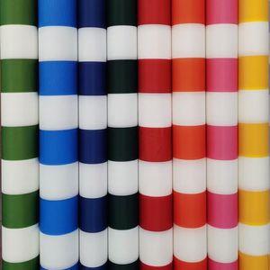 Tessuto Oxford Stampato 210D Resistente all'Acqua e Protezione Solare, Strisce Rosse e Bianche, Strisce Verdi e Bianche, Tessuto Decorativo per Stand e Scaffali - Product Image 1