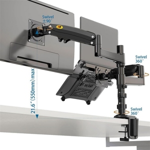 Support de bureau pour écran LCD/TV de 22 à 32 pouces NORTH BAYOU NB H180 FP-<span class=keywords><strong>2</strong></span> avec bras double articulé à ressort à gaz - Product Image 2