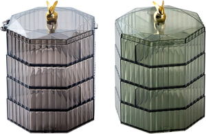 360 Вращающийся Пластиковый Органайзер для ювелирных изделий - Product Image 2