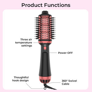 Professionnel une étape <span class=keywords><strong>brosse</strong></span> à Air chaud trois vitesses vent sèche-cheveux ventilateur <span class=keywords><strong>lisseur</strong></span> bigoudi style peigne peigne à Air chaud - Product Image 3