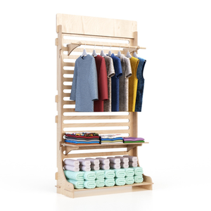 I migliori espositori in legno ad incastro con ripiani regolabili per Stand di Design personalizzato italiano per negozio di abbigliamento - Product Image 1