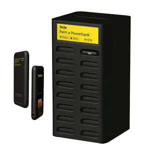 DUDU Public cell phone charging stations power bank station 16 slots external battery rental vending machine for stations