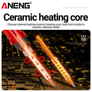 Soldador Eléctrico Digital ANENG <span class=keywords><strong>SL106</strong></span> de 60W con Enchufe Europeo, Temperatura Ajustable de 220V, Núcleo de Calentamiento de Cerámica, Herramienta de Soldadura - Product Image 3
