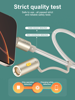 LDNIO LC18 Alta calidad Gris 1,2 m Múltiples Super Carga rápida 65W Cable USB Tipo-C Teléfono móvil Cable de datos de carga rápida