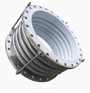 Пользовательские SS304/SS316 фланец PTFE облицованные шаровые клапаны с паровым металлическим сильфоном гибкий компенсатор компенсатора - Product Image 3