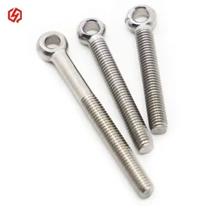 M6 X 50Mm 304 Maquinaria de acero inoxidable Elevación de hombro Perno de ojo oscilante O-Ring Eyelet Link Tornillos de eje