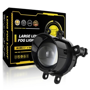 Three-inch Four-<b>corner</b> Beveled Lens Automotive Fog Lamp Applicable to Vehicles Four Color Choose - Product Image 1