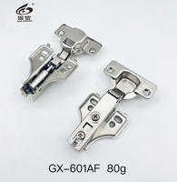 Charnières à fermeture amortie hydraulique à fixation directe en acier laminé à froid pour meubles, armoires et penderies