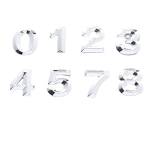 Letras 4D Personalizadas para Matrículas Metálicas, Placas de Identificación de Plástico, Letras Curvas para Matrículas - Product Image 3