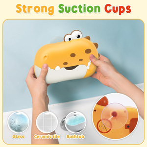 Juguetes de Baño para Bebés, Máquina de Burbujas de Baño Recargable con Forma de Dinosaurio y Música, Juguetes de <span class=keywords><strong>Bañera</strong></span> para Niños Pequeños, Generador de Burbujas para Niños - Product Image 3