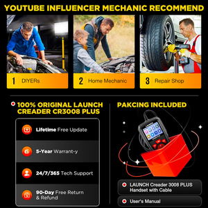 CR3008 PLUS OBD2 스캐너 플러그 앤 플레이 올인원 진단 도구 자동차 평생 무료 업데이트 배터리 테스터 최신 - Product Image 6