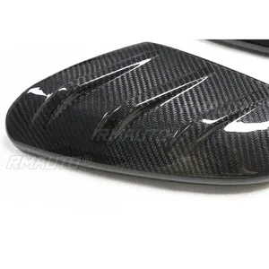 ฝาครอบกระจกมองข้างคาร์บอนไฟเบอร์แบบแห้งสำหรับ Honda Civic รุ่นที่ 10 สไตล์ Mugen Type-R FK8 ปี 2016-2021 อะไหล่เปลี่ยนเคสกระจกมองข้าง - Product Image 5