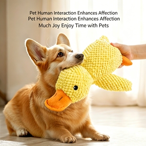 Giocattolo per Cani a Forma di Anatra Ecologico e Carino, Resistente ai Morsi, Gioco da Masticare per Alleviare l'Ansia - Product Image 5