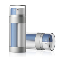 Vente directe usine – Flacon d'emulsion sous vide à double tube en PP, 30 ml, moulé par injection, double tête pressurisée pour bouteille