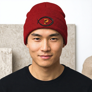 High Quality Winter Plain Dyed Custom Beanie Hat 100% Acrylic Warm <b>Knitted</b> with Custom Logo Embroidery Unisex Adult - Product Image 2