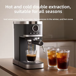 Cafetera Espresso Semiautomática Italiana Portátil en Oferta, de Acero Inoxidable 304 para Uso Doméstico, Capacidad de 6-10 Tazas, Eficiencia Energética - Product Image 4