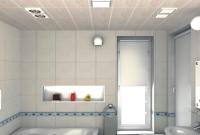 Panneau mural rectangulaire en PVC moderne de 300 mm de large, en forme de grille, pour l'intérieur, résistant à l'humidité, ignifuge, dalles de plafond stratifiées