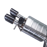 Système d'échappement électrique Valvetronic Catback pour Audi S5 B8 4.2L 2008-2012 avec commande à distance des soupapes et embouts quadruples de luxe offerts
