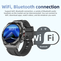 Montre connectée HW18 Call 2 4G avec carte SIM, écran AMOLED 1,43 pouce, 4+64 Go, appels vidéo, Android 8.1, Wi-Fi, GPS, positionnement 4G, caméra intégrée