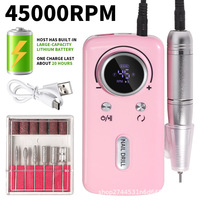 Nouveau Style populaire 45000 tr/min Rechargeable Portable E-File perceuse à ongles Gel polisseuse Machine pour Salon des ongles