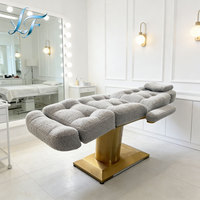 Lit de massage électrique moderne pour salon de beauté, mobilier de luxe, tables et lits de massage vibrants électriques