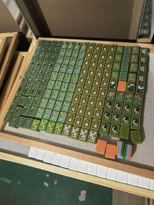 Hand-painted 4-layer American mahjong carved from mother-of-pearl, ideal for family gatherings and <b>entertainment</b> OMM NMJL AMJA - Product Image 6