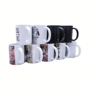 <b>Heart</b> Handle Porcelain Coffee <b>Mug</b> 11Oz Blank for Couple Gift Heat Transfer Sublimation Printing - Product Image 2
