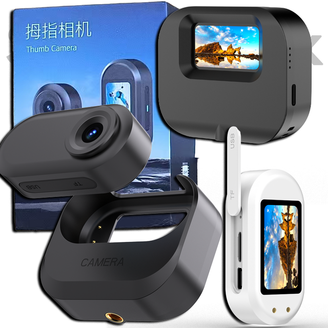 Search Sourcingark Portable 4K 20MP Mini Thumb Size Wearable Action Cam MicroSD Magnetic Mount Travel Vlog Student Gift DM10