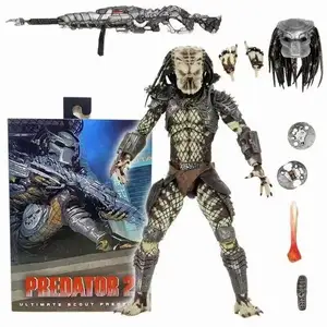 Tokoh Film mainan PVC koleksi model aksi sendi bergerak NECA Predator figur