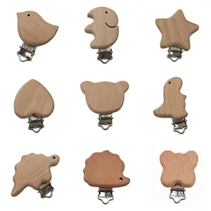 BRICOLAGE Bébé Attache Tétine En Bois En Bois Animal Bébé Jouet De Dentition