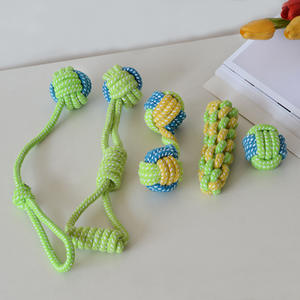 Lüks çevre dostu dayanıklı pamuk halat köpek çiğneme oyuncakları köpek oyun Pet oyuncak interaktif basit tasarım - Product Image 6