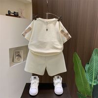 Nouvel ensemble deux pièces tendance été 2026 pour garçons : T-shirt et pantalon – Vêtements pour bébés garçons