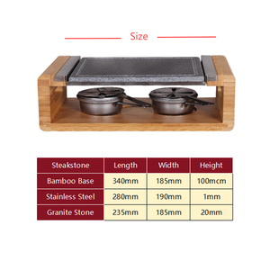 Plaque de cuisson à alcool en pierre naturelle, écologique et durable, pour grillades de steaks, avec dispositif de sécurité flamme et commande tactile - Product Image 4