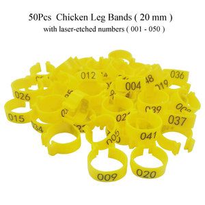 Bagues d'identification pour oiseaux en plastique, durables et légères, pour pigeons et petits oiseaux - Product Image 4