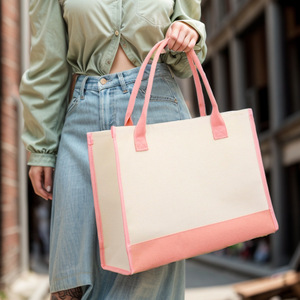 Ngày của mẹ Quà tặng Túi vải tùy chỉnh <span class=keywords><strong>Canvas</strong></span> Tote Túi cho công việc hàng ngày ngoài trời - Product Image 3