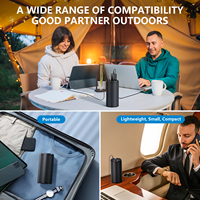 Banco de Energía Portátil para Laptop, 27000mAh, 98Wh, 65PD, 100W, Salida AC, Carga Rápida, Aluminio Ligero, Pantalla LED, para Viajes y Hogar