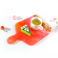 Moule en silicone DIY pour résine époxy, pour plateaux, plateaux à fruits de grande taille et sous-verres irréguliers