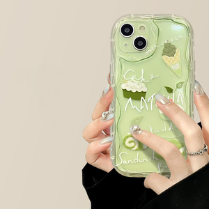 เคสฝาหลังโทรศัพท์ TPU นิ่มพิมพ์ลายรูปไอศกรีมหวานสำหรับ <span class=keywords><strong>iPhone</strong></span> 6 7 8 x XR XS 11 12 13 14 15 16 17 PRO MAX - Product Image 3
