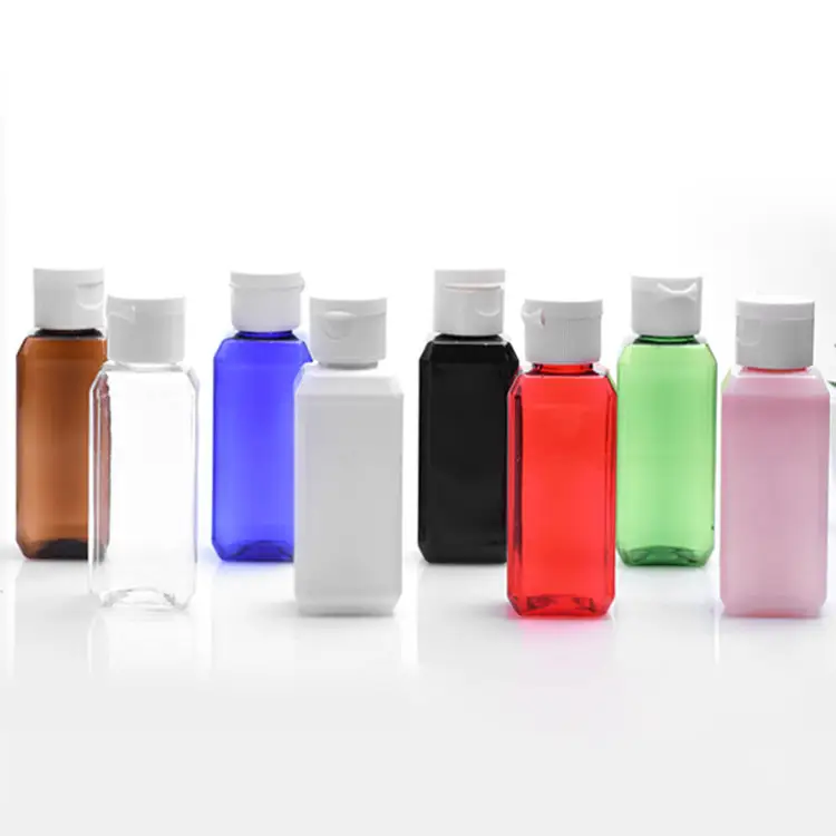 Square Pump 250/300Ml White Black Transparent Flip Cap Cosmetics Shower Gel Shamppo Conditioner Empty Lotion Plastic Bottle