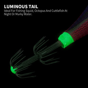 Señuelo de calamar para pesca en aguas profundas, cebo de pulpo luminoso de madera, camarón, plantilla de calamar, personalizado, n. ° 3,5 - Product Image 6
