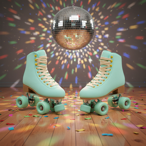 Seemore Custom OEM ODM Microfiber Lederen Rollerskates Dames Meisjes Retro PVC Zool Binnen Buiten Quad Skates - Product Image 1