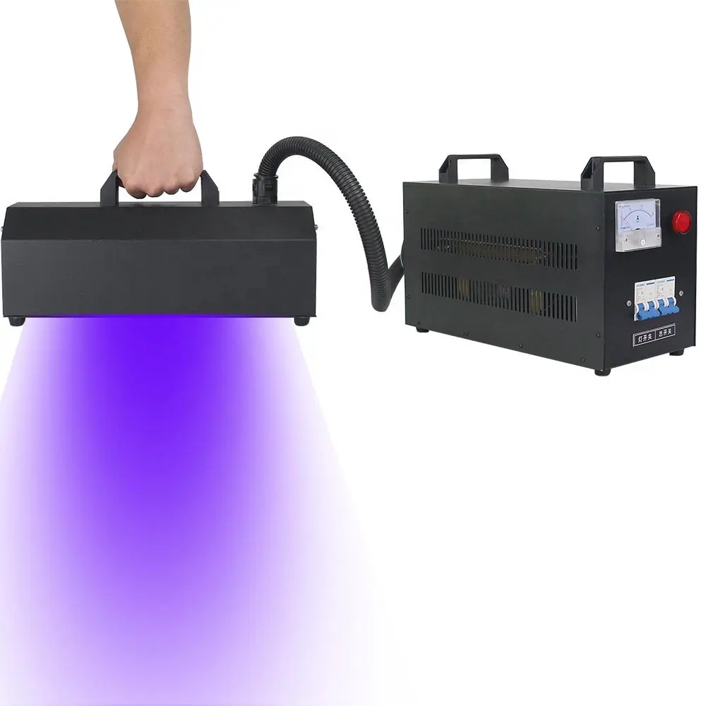 Nyaman Cepat Kuat Menyembuhkan 365nm Pegangan Tangan Pendingin Udara 1/2/3kw Mesin Curing Uv Portabel dan Lampu untuk Pengering Lantai Kayu