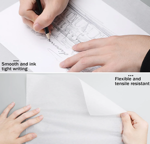 <span class=keywords><strong>Tampon</strong></span> de papier de traçage pour artiste, 9x12 pouces, 100 feuilles de papier de traçage translucide pour crayon, marqueur et encre - Product Image 4