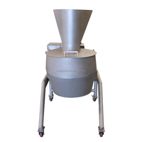 Commerciële mobiele groentesnijmachine 500-800kg/uur, SUS304, aardappel-, wortel- en uiensnijder/-schaafmachine voor voedingsfabrieken