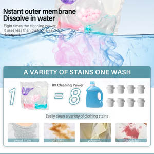 ANN PLATO, las Cápsulas de Detergente para Ropa Desechables Más Vendidas, OEM ODM, 400g, Ecológicas, Personalizadas, 4 en 1, con Fragancia Natural en Gel - Product Image 4