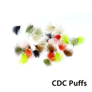 Accesorios de pesca L colorido Pato Tufts peludos Atado de moscas secas Material de pesca - Product Image 4